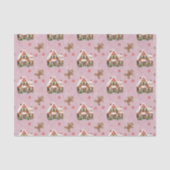 Kingerbrood - Roze kerstcadeau Tissuepapier (Voorkant)