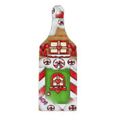 Kingerbrood, snijkop van glas snijplank (Voorkant)