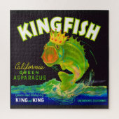 Kingfish aspergetiket van 1930 legpuzzel (Verticaal)