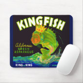 Kingfish aspergetiket van 1930 muismat (Met muis)