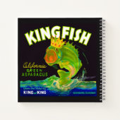Kingfish aspergetiket van 1930 notitieboek (Achterkant)