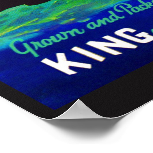 Kingfish aspergetiket van 1930 poster (Hoek)