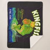 Kingfish aspergetiket van 1930 sherpa deken (Voorkant)