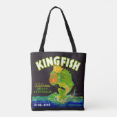 Kingfish aspergetiket van 1930 tote bag (Achterkant)