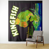 Kingfish aspergetiket van 1930 wandkleed (In situ)