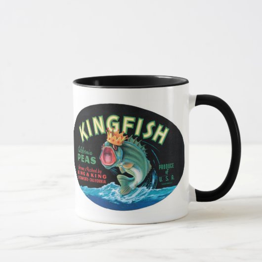  kingfish erwtenlabel - Mok (Rechts)