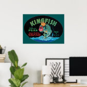 Kingfish Peas Crate Label Poster (Thuiskantoor)