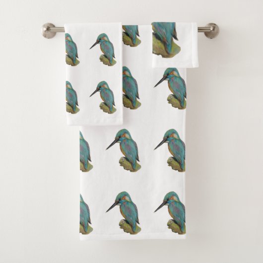 Kingfisher  bad handdoek (Insitu)