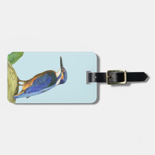 Kingfisher Bagagelabel (Voorkant horizontaal)