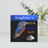 KINGFISHER BEACH PARTIJ, Champagne metallic, zwart Kaart (Staand voorkant)