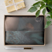 Kingfisher Beauful Woman's Face & Pet Portret Tissuepapier (Geschenk)