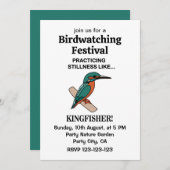 Kingfisher beoefent stilte als Kingfisher Kaart (Voorkant / Achterkant)