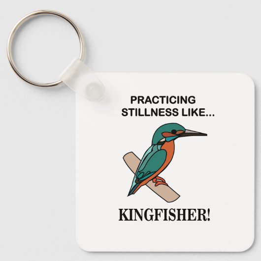 Kingfisher beoefent stilte als Kingfisher Sleutelhanger (Voorkant)