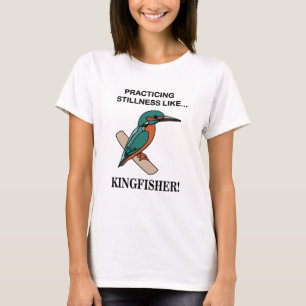 Kingfisher beoefent stilte als Kingfisher T-shirt