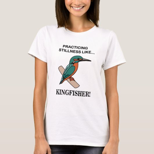 Kingfisher beoefent stilte als Kingfisher T-shirt (Voorkant)