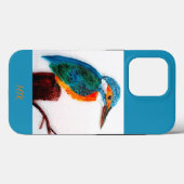 Kingfisher Bird Art gepersonaliseerd Case-Mate iPhone Case (Achterkant (horizontaal))