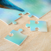 Kingfisher Bird Blue Abstract Legpuzzel (Zijkant)