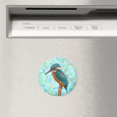 Kingfisher Bird Blue Abstract Magneet (Insitu (Vaatwasser))