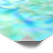 Kingfisher Bird Blue Abstract Poster (Hoek)