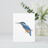 KingFisher Bird Briefkaart (Staand voorkant)