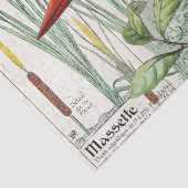 Kingfisher Bird Cattail Pond Wildlife Weefpapier Tissuepapier (Detail)