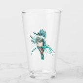 Kingfisher Bird Graphic Art Wildlife Animal Art Glas (Voorkant)