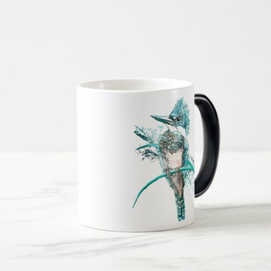 Kingfisher Bird Graphic Art Wildlife Animal Art Magische Mok (Voorkant rechts)