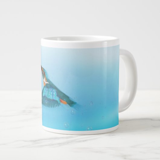 kingfisher Bird Grote Koffiekop (Voorkant rechts)