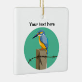 Kingfisher Bird Keramisch Ornament (Rechts)