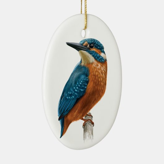 Kingfisher Bird Keramisch Ornament (Rechts)