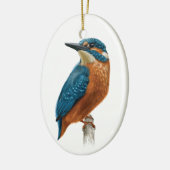 Kingfisher Bird Keramisch Ornament (Links)