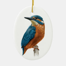 Kingfisher Bird Keramisch Ornament