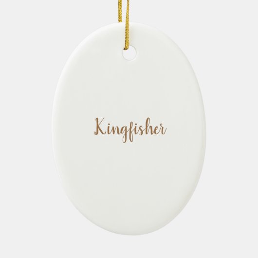 Kingfisher Bird Keramisch Ornament (Achterkant)