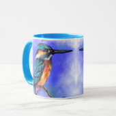 Kingfisher Bird Mok Gift (Voorkant links)