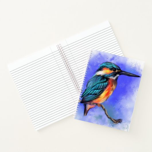 Kingfisher Bird Notitieboek (Binnen)