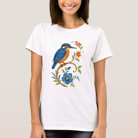 Kingfisher bird  Porcelaine T-shirt (Voorkant)