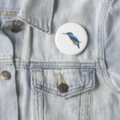 KingFisher Bird Ronde Button 5,7 Cm (In situ)