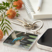 Kingfisher Bird Sleutelhanger (Voorkant Rechts)