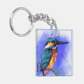 Kingfisher Bird Sleutelhanger (Voorkant Links)
