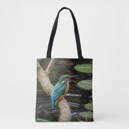 Kingfisher Bird Tote Bag (Voorkant)