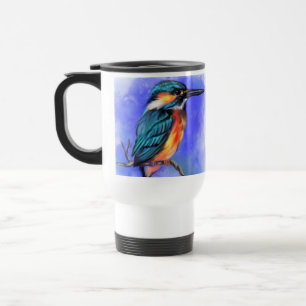 Kingfisher Bird Travel Mug - Schilderen Reisbeker