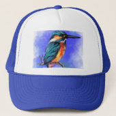 Kingfisher Bird Trucker Hat Pet (Voorkant)