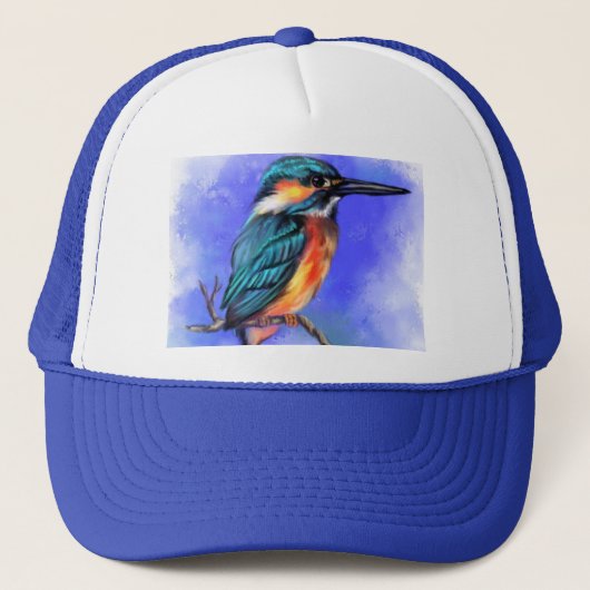 Kingfisher Bird Trucker Hat Trucker Pet (Voorkant)