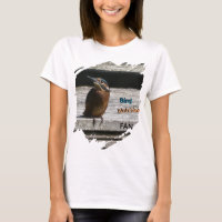 Kingfisher Bird Watching Fan T-shirt