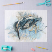 Kingfisher Bird Waterverf Art Tissuepapier (Craft)