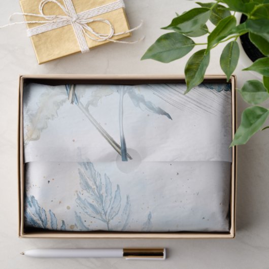 Kingfisher Bird Waterverf Art Tissuepapier (Geschenk)