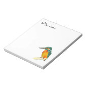 Kingfisher Bird Waterverf Painting Notitieblok (Linkerzijde)