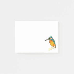 Kingfisher Bird Waterverf Painting Post-it® Notes