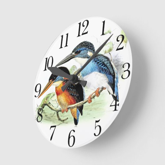  Kingfisher Bird Wildlife Animal Wall klok (Hoek)
