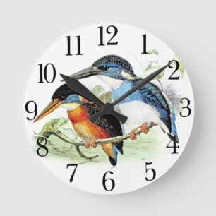 Kingfisher Bird Wildlife Animal Wall klok